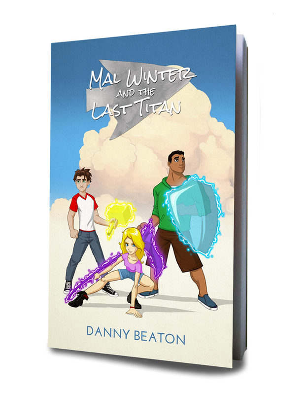 Mal Winter and the Last Titan children fantasy novel book cover