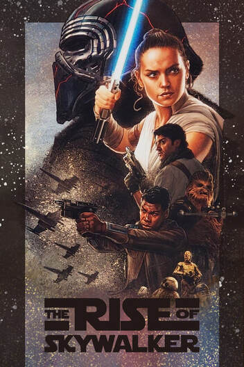 Star Wars Epiisode IX The Rise of Skywalker Movie Poster edited by Danny Beaton based on the mural art of Jason Palmer.Picture