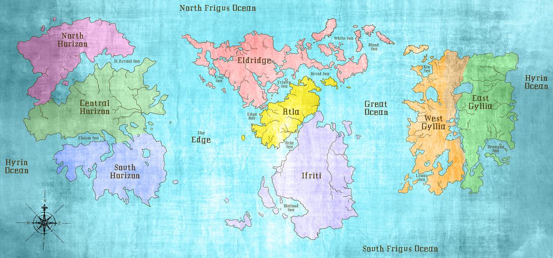 A fantasy map early drafr for Tera